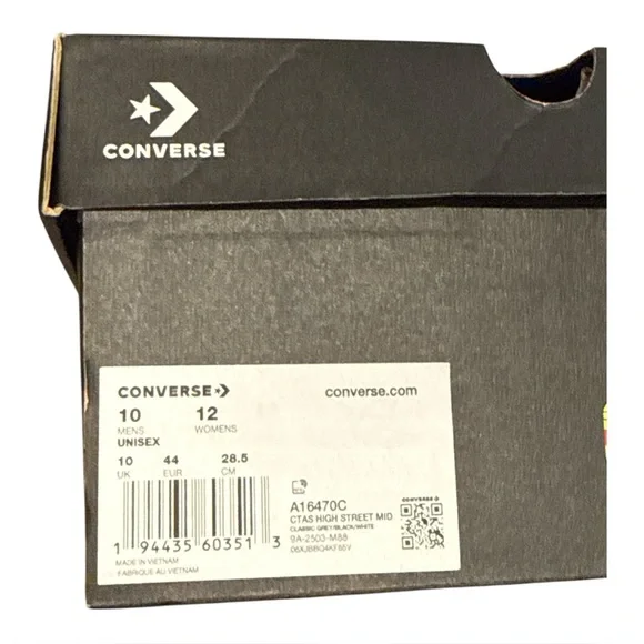 Converse Chuck Taylor All Star Men's High Top Sneakers Classic Canvas Lace-Up 10 - Picture 8 of 9